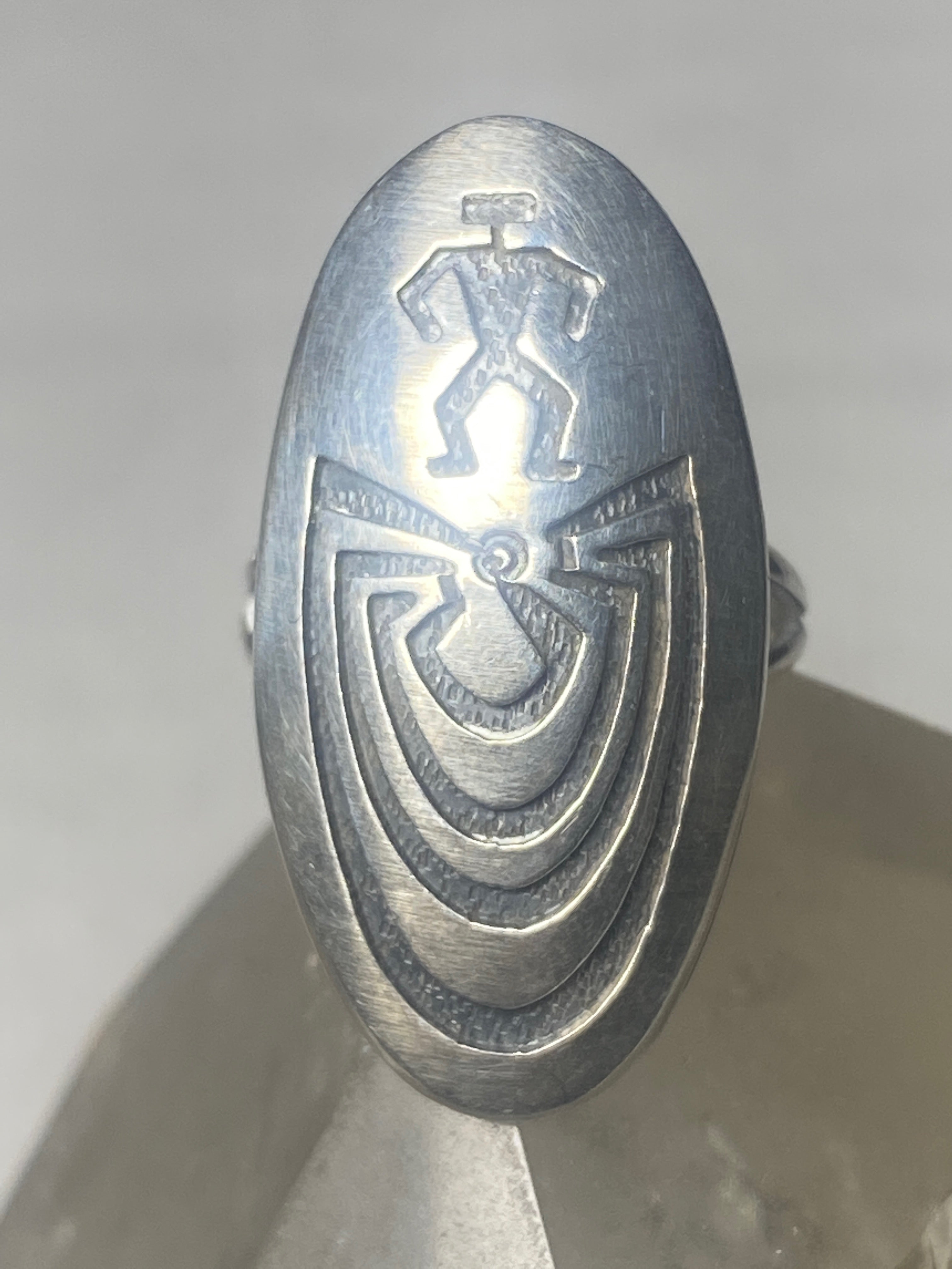 Navajo ring in silver overlay BA1255 - Harpo Paris